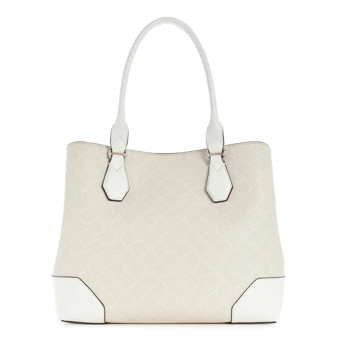 Brooklyn Jet Set Carryall Cream Logo WomenMen Nine West New Handbags