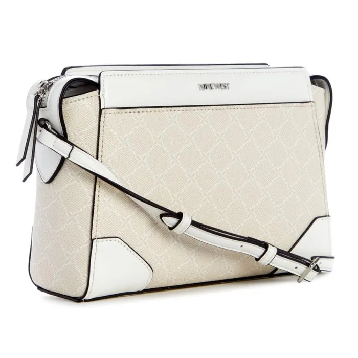 Brooklyn Jet Set Crossbody Cream Logo WomenMen Nine West Crossbody