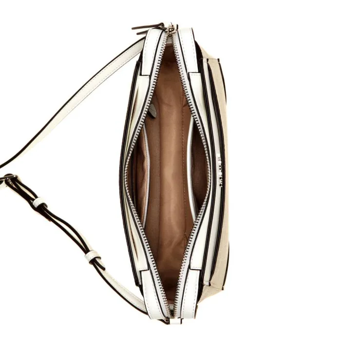 Brooklyn Jet Set Crossbody Cream Logo WomenMen Nine West Crossbody