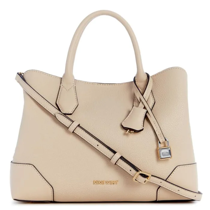 Brooklyn Jet Set Satchel Beige WomenMen Nine West New Handbags