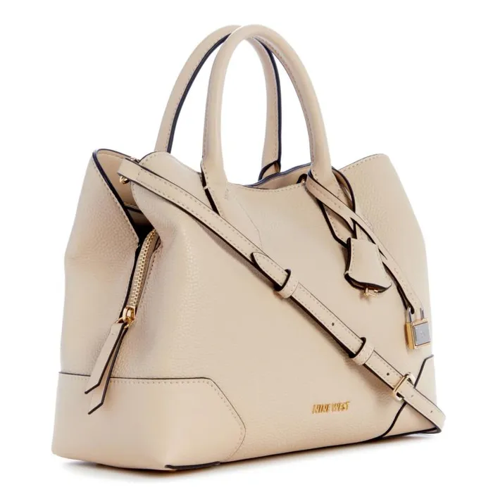 Brooklyn Jet Set Satchel Beige WomenMen Nine West New Handbags