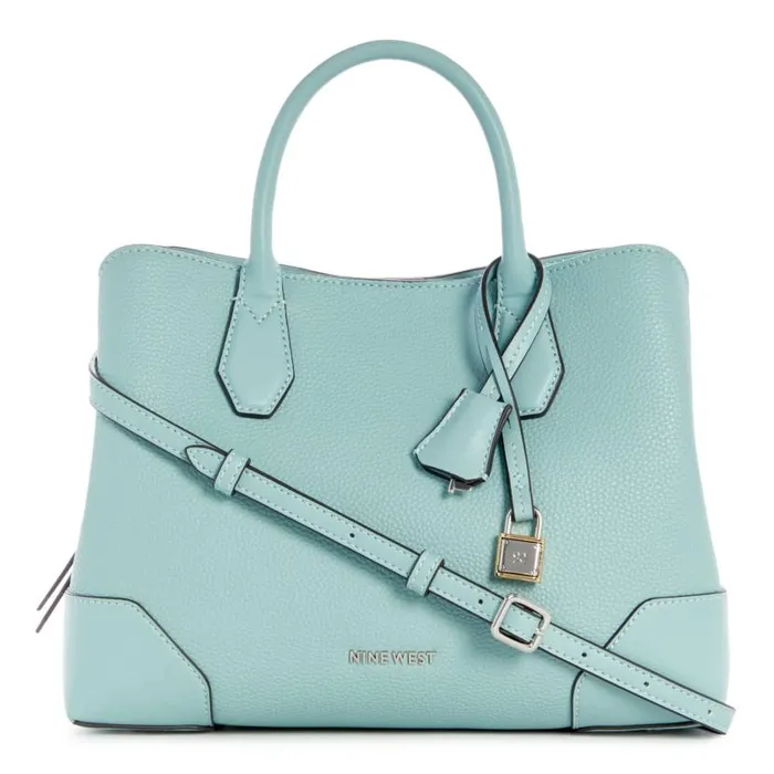 Brooklyn Jet Set Satchel Pale Aqua WomenMen Nine West Satchels and Shoulder Bags