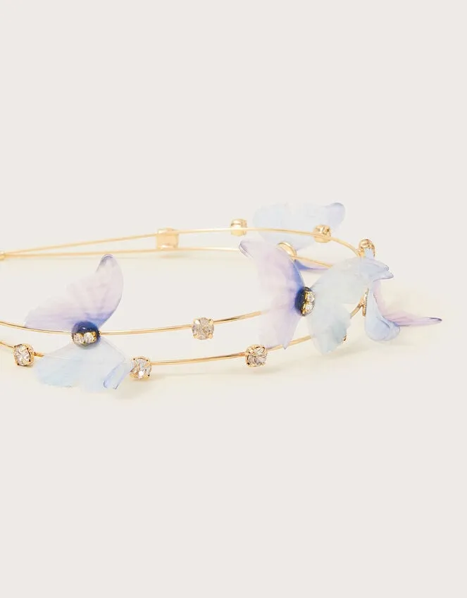 Butterfly Double Wire Headband Children Monsoon Girls039 Hair Accessories