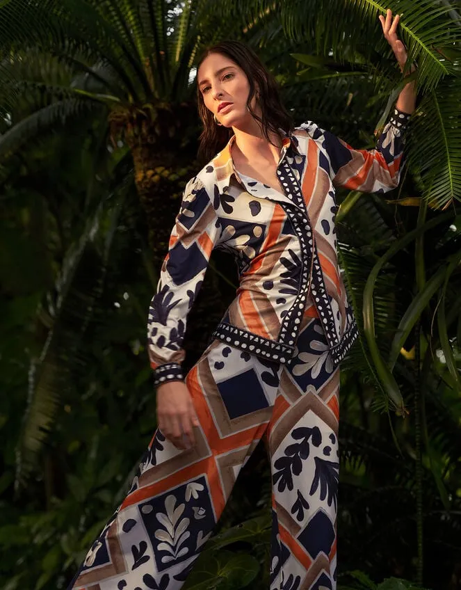 Cadenza Print Jersey Shirt Black Women Monsoon Tops and Blouses