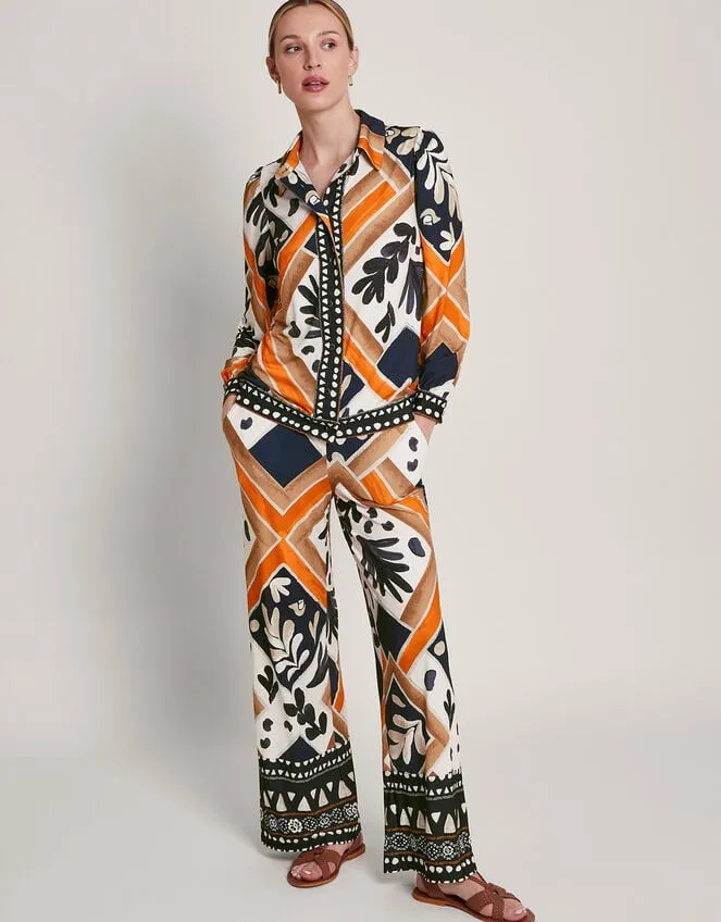 Cadenza Print Jersey Shirt Black Women Monsoon Tops and Blouses