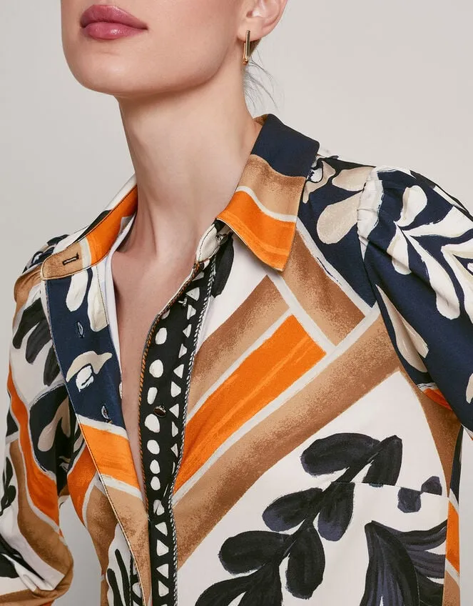 Cadenza Print Jersey Shirt Black Women Monsoon Tops and Blouses