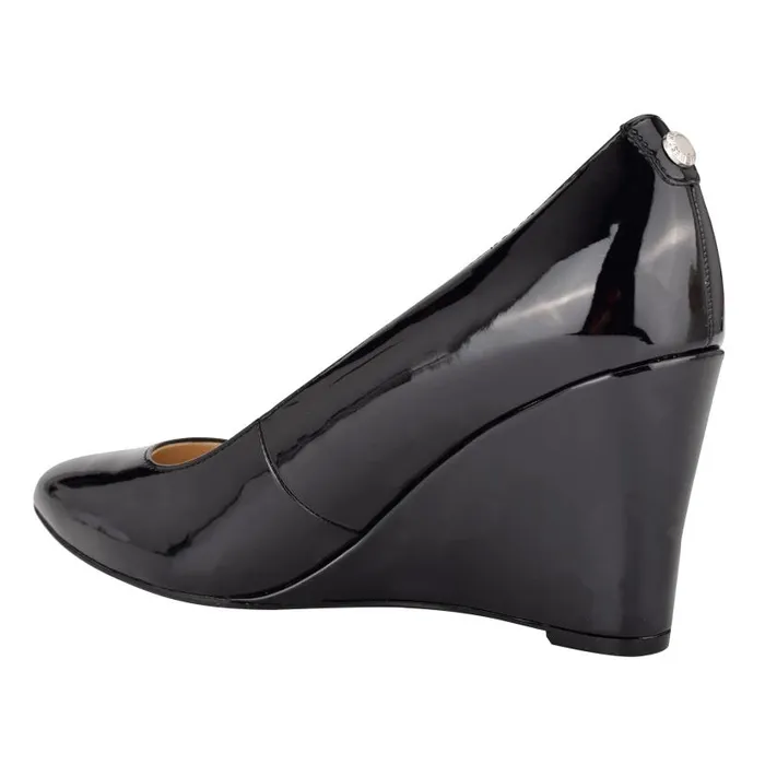 Cal 92159 Dress Wedges Black Patent Women Nine West Heels
