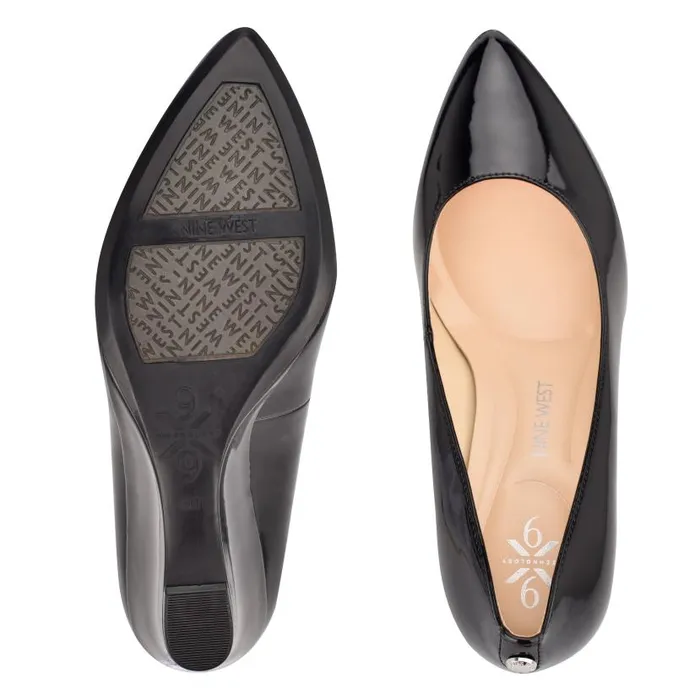 Cal 92159 Dress Wedges Black Patent Women Nine West Heels