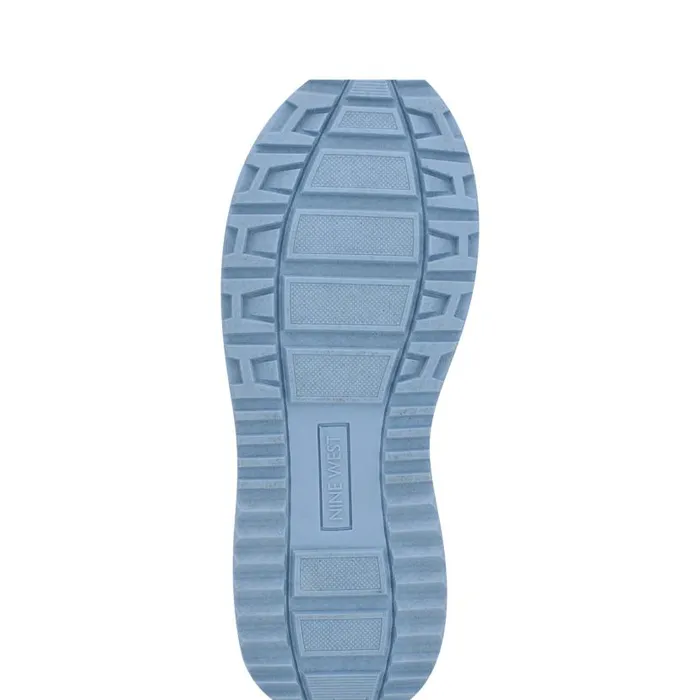 Calpha Laceup Sneakers Whitelight Blue Women Nine West Sneakers