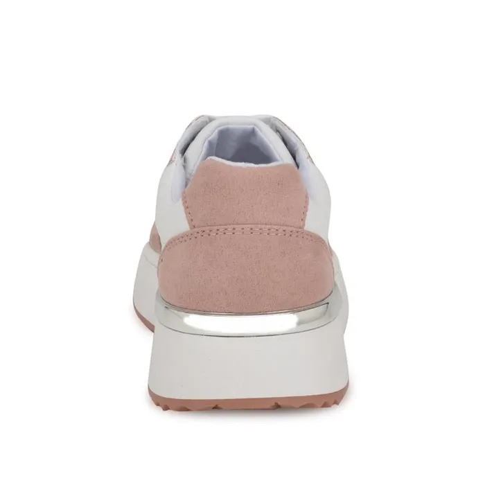 Calpha Laceup Sneakers Whitepink Women Nine West Sneakers