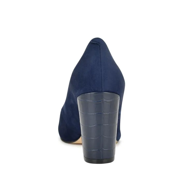 Cara Dress Pumps Dark Blue Women Nine West Heels