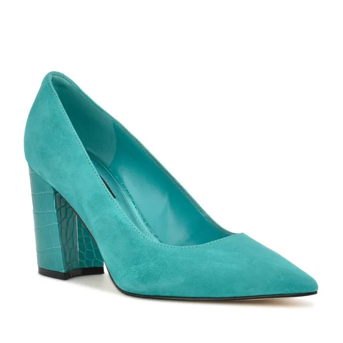Cara Dress Pumps Medium Blue Women Nine West Heels