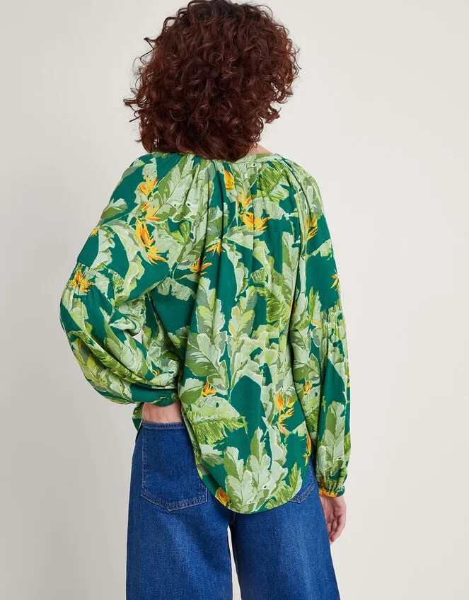 Carmina Print Blouse Green Women Monsoon Tops and Blouses
