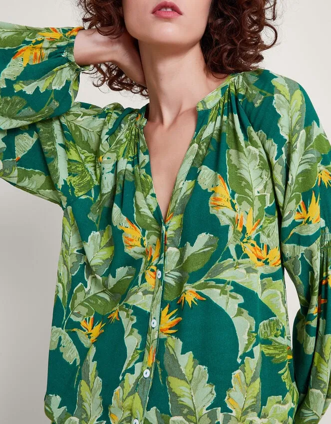 Carmina Print Blouse Green Women Monsoon Tops and Blouses