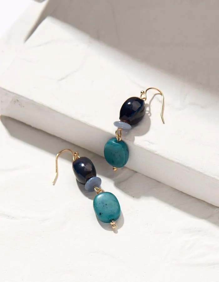 Ceramic Bead Earrings Multi Women FatFace Jewellery