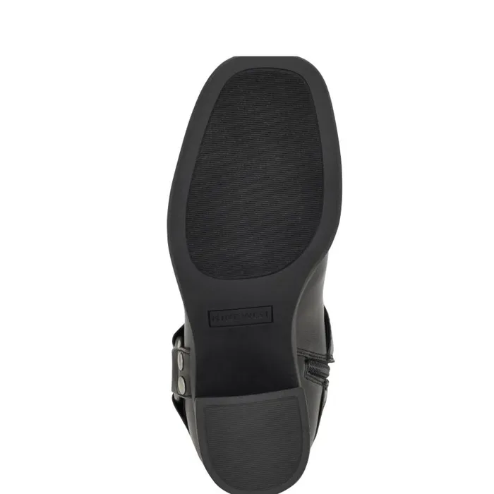 Cert Heeled Moto Boots Black Women Nine West Boots and Booties