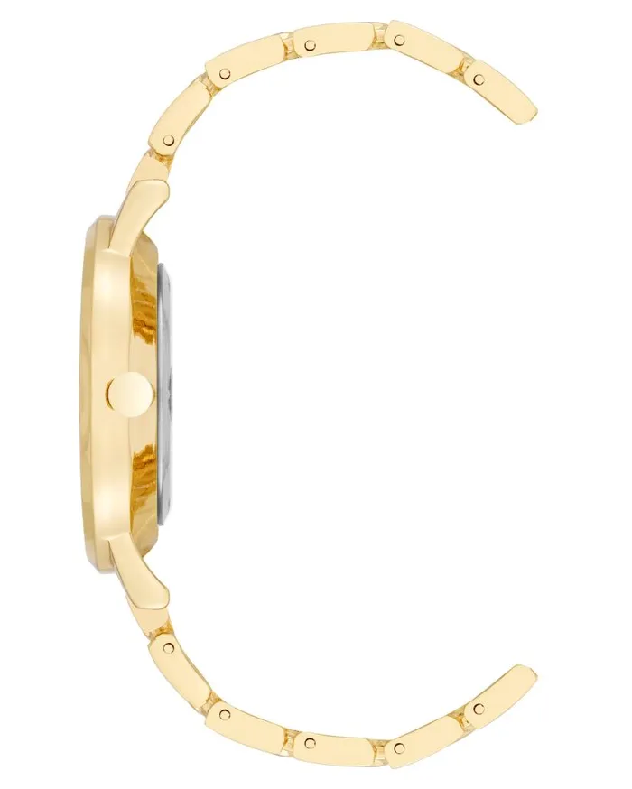 Chain Pattern Bracelet Watch Gold WomenMen Nine West Watches