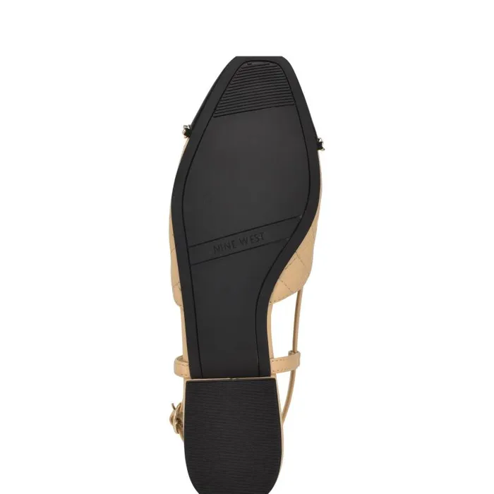 Charme Slingback Dress Flats Light Natural Women Nine West Heels