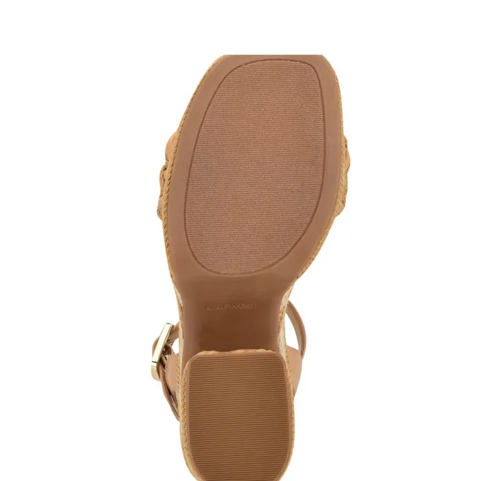 Cinka Woven Platform Sandals Light Natural Women Nine West Sandals