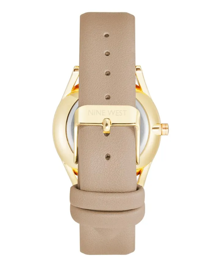 Classic Strap Watch Tan WomenMen Nine West Watches