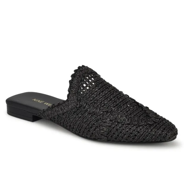 Cleigha Pointy Toe Mules Black Women Nine West Mules
