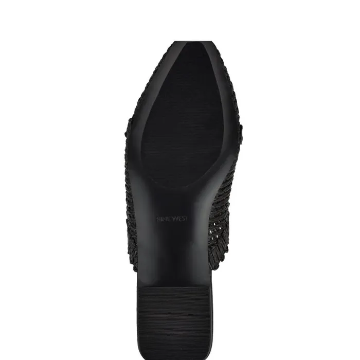 Cleigha Pointy Toe Mules Black Women Nine West Mules