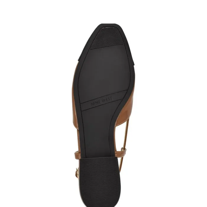 Cloude Slingback Dress Flats Dark Brown Women Nine West Flats and Loafers