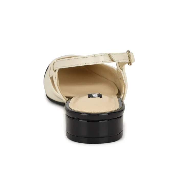 Cloude Slingback Dress Flats Ivory Women Nine West Flats and Loafers