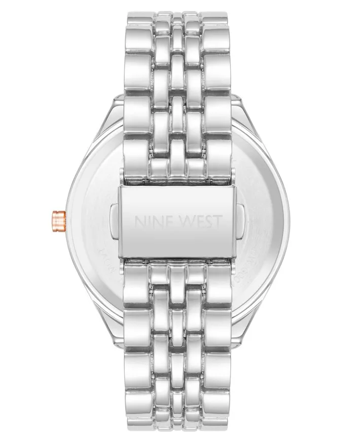 Coin Edge Bezel Watch Greensilver WomenMen Nine West Watches