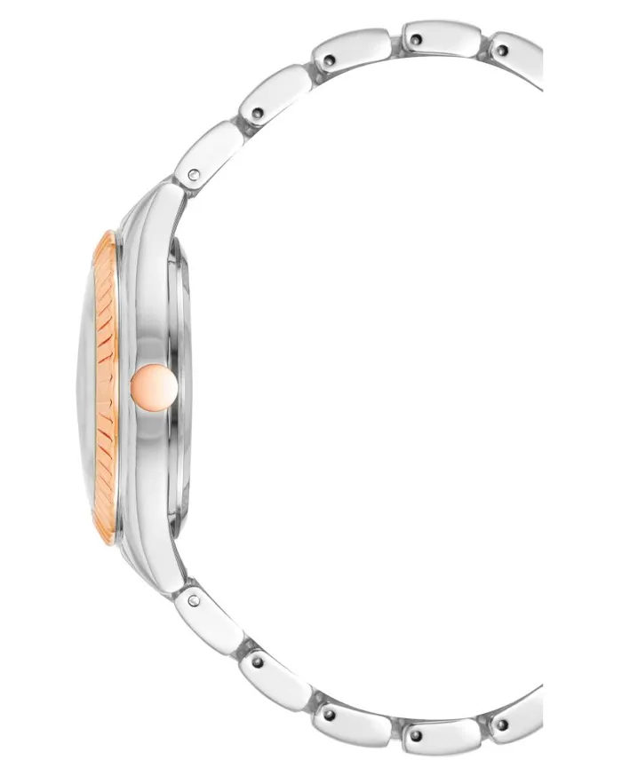 Coin Edge Bezel Watch Greensilver WomenMen Nine West Watches