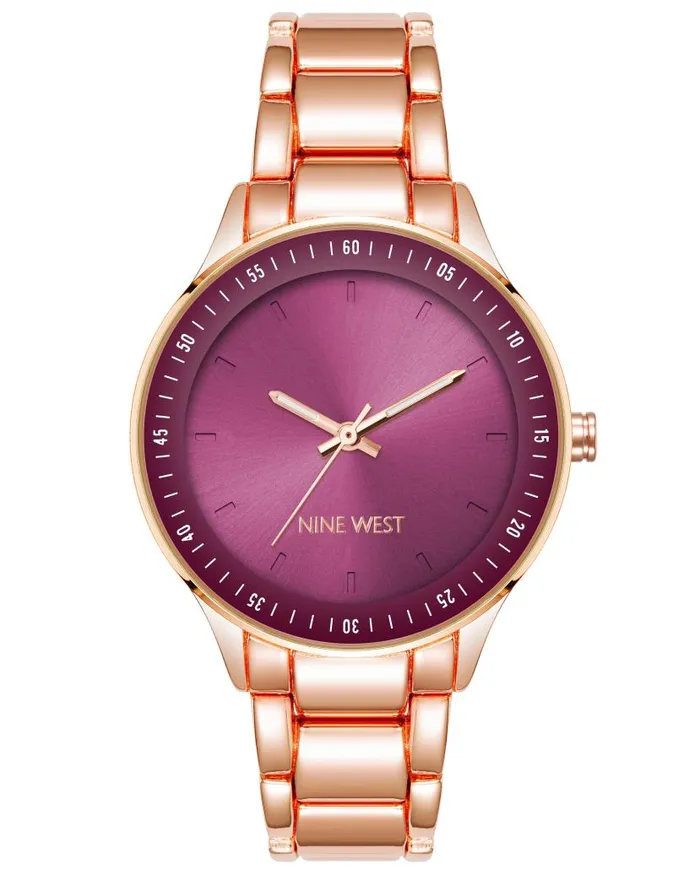 Color Pop Dial Watch Rose Gold WomenMen Nine West Watches