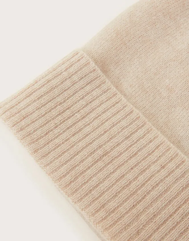 Coni Cashmere Beanie Hat Ivory Women Monsoon Hats