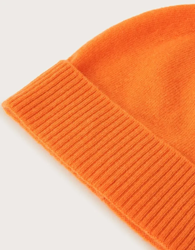 Coni Cashmere Beanie Hat Orange Women Monsoon Hats