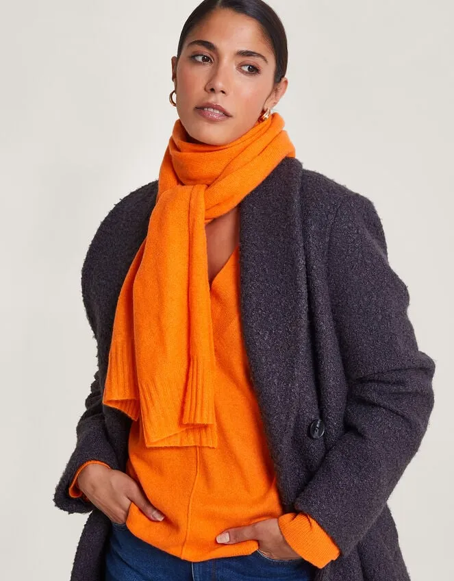 Coni Cashmere Scarf Orange Women Monsoon Scarves