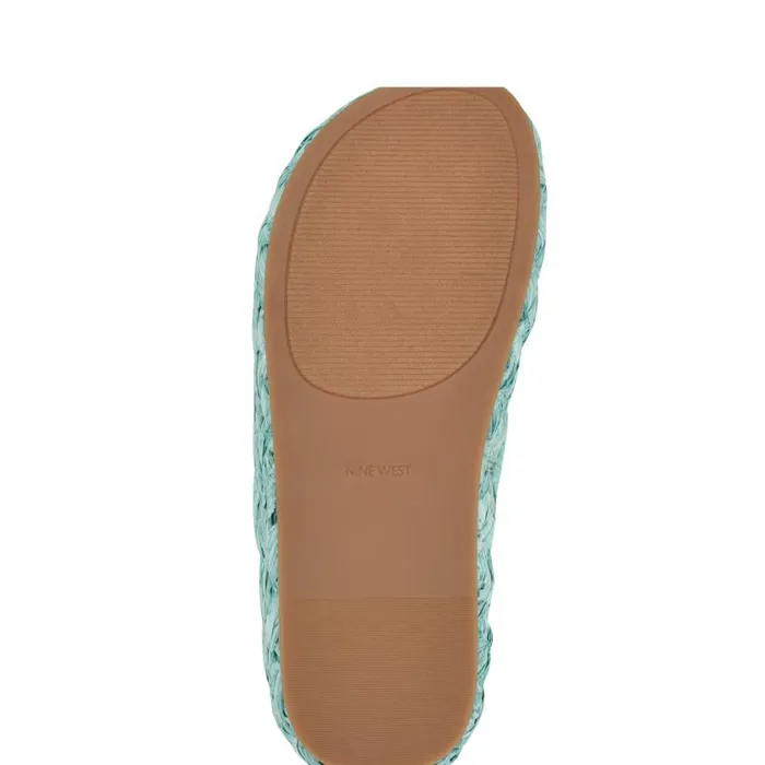 Corel Flatform Sandals Blue Women Nine West Sandals