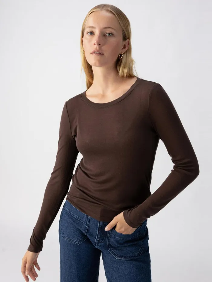 Crew Tee Coffee Women Sanctuary Clothing Tees and Tops