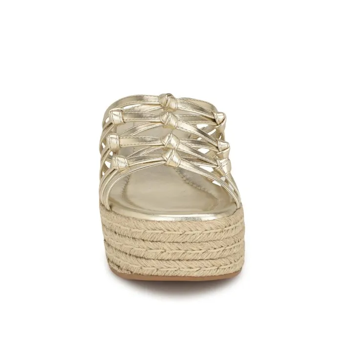 Cristy Espadrille Wedge Sandals Platino Women Nine West Sandals