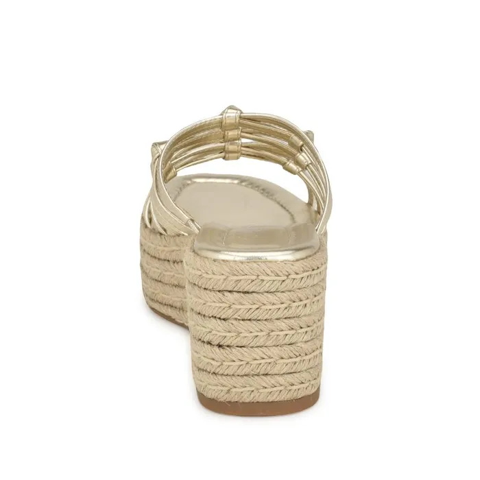 Cristy Espadrille Wedge Sandals Platino Women Nine West Sandals
