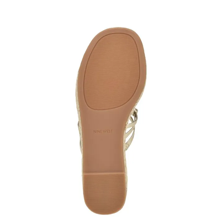 Cristy Espadrille Wedge Sandals Platino Women Nine West Sandals