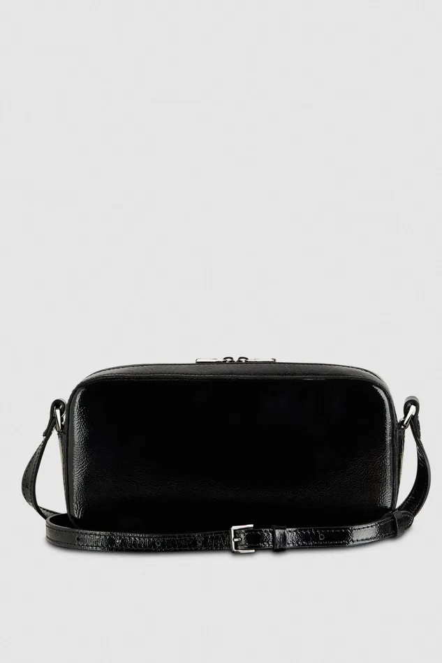 Crossbodys Women Patrizia Pepe Mini Crossbody Bag With Zip Nero