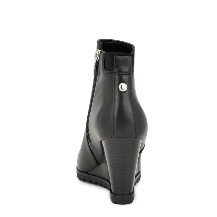 Curtis Wedge Booties Black Women Nine West Boots and Booties