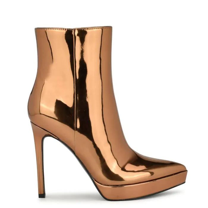 Danise Dress Booties Bronze Women Nine West Boots and Booties
