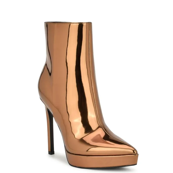 Danise Dress Booties Bronze Women Nine West Boots and Booties
