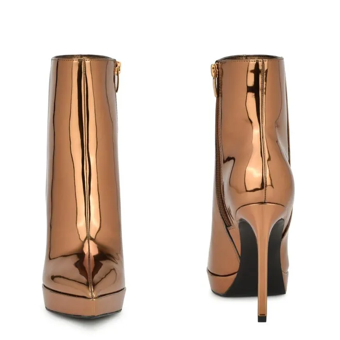 Danise Dress Booties Bronze Women Nine West Boots and Booties
