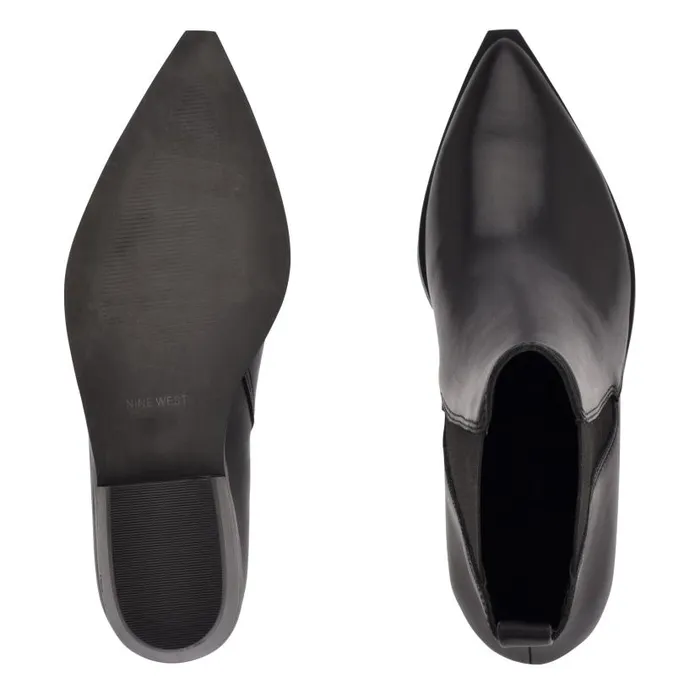 Danzy Chelsea Pointy Toe Booties Black Women Nine West Boots and Booties