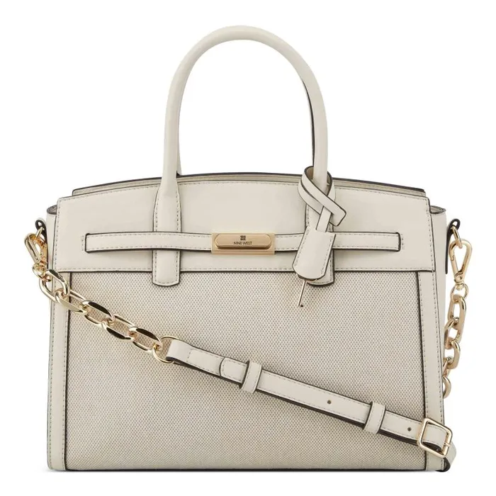 Dax Jet Set Satchel Natural Cream WomenMen Nine West Satchels and Shoulder Bags