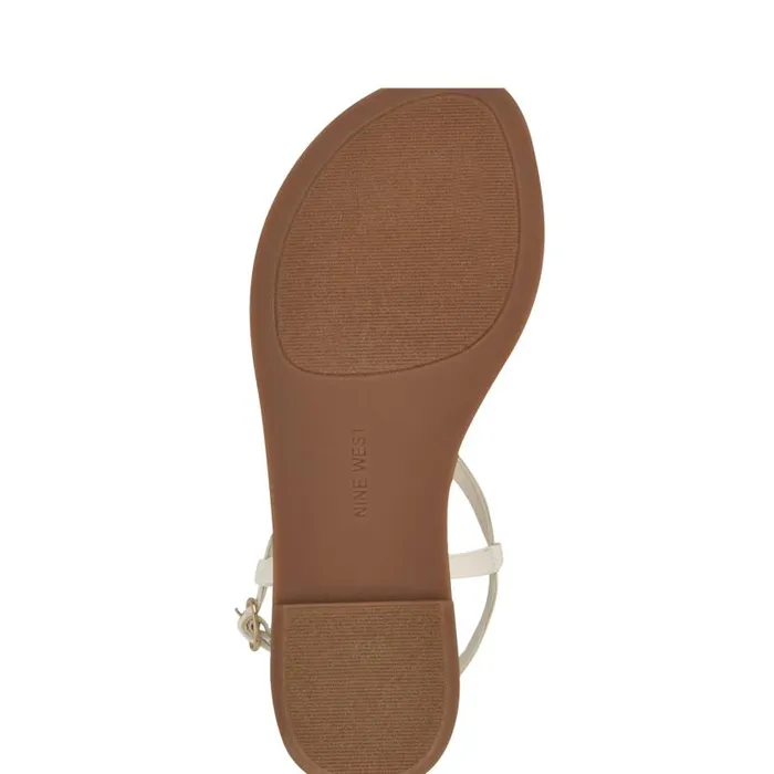 Dayna Casual Flat Sandals White Women Nine West Sandals