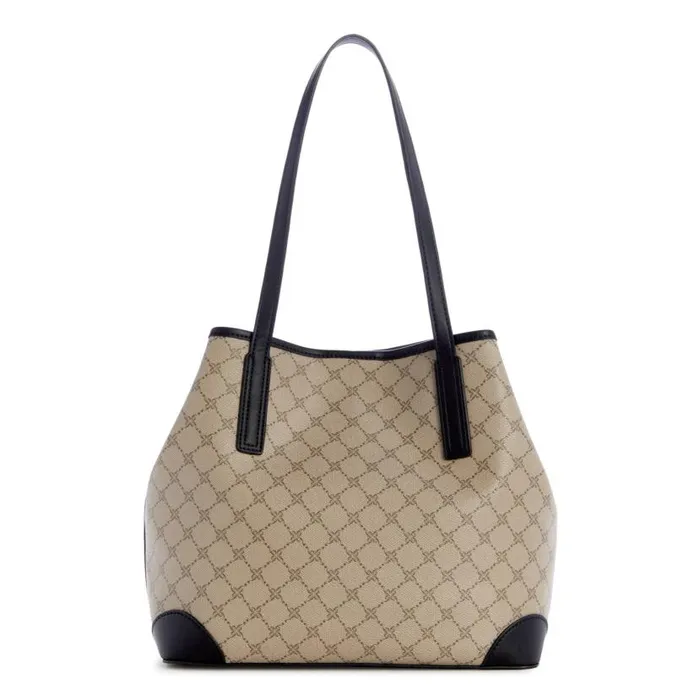 Delaine 2 In 1 Tote Beige Logoblack WomenMen Nine West Totes and Backpacks