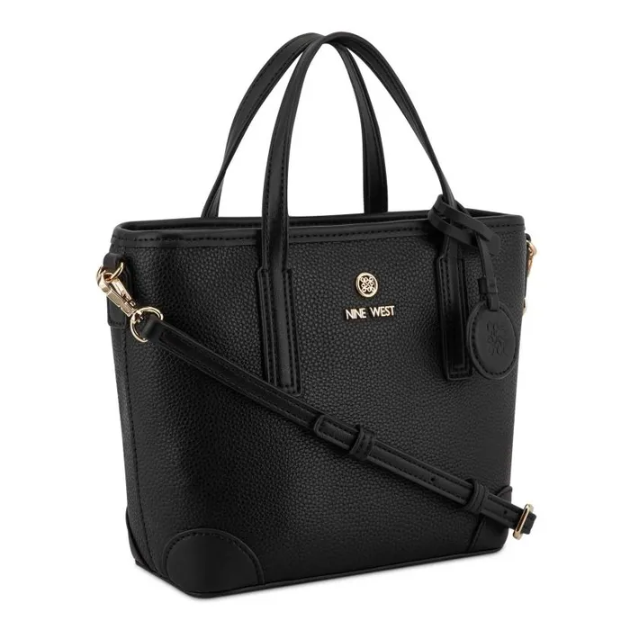 Delaine Small Tote Crossbody Black WomenMen Nine West Crossbody
