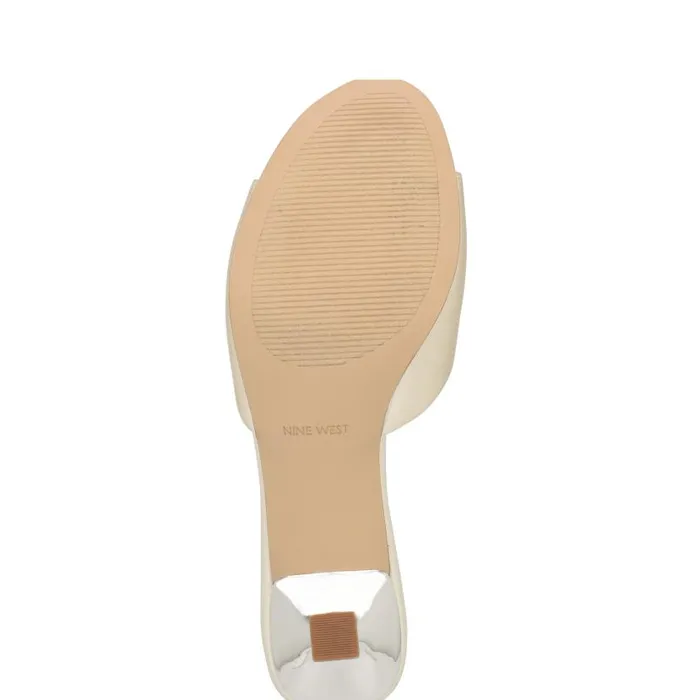 Dhalia Rosette Sandals Ivory Women Nine West Sandals
